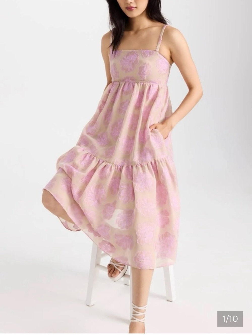 NWT BAUM UND PFERDGARTEN Aviana dress size 4 big pink flower